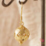 Gold And Silver Ball Boho Filigree Drop Earrings, thumbnail 5 of 9