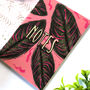 Pink Calathea Leaf Lined Notebook, thumbnail 1 of 10