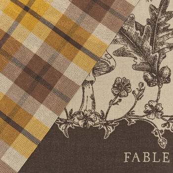 Woodland Tales Taupe Jacquard Scarf, 6 of 6