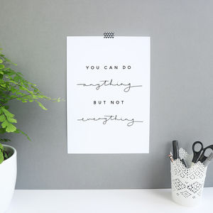 motivational prints | notonthehighstreet.com