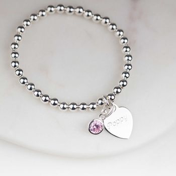 Personalised Children's Birthstone Bead Bracelet, 2 of 6