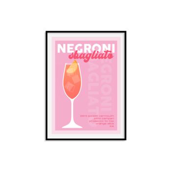 Negroni Sbagliato Cocktail Print, 10 of 10