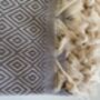 Diamond Design Grey Sofa Throw, thumbnail 6 of 9