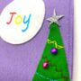 Purple Joy Christmas Banner/Pendant, thumbnail 4 of 10