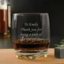 Any Message Engraved Whisky Glass, thumbnail 6 of 6
