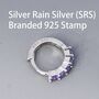 Minimalist Amethyst Purple Cz Huggie Hoop Earrings, thumbnail 7 of 11