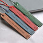 Personalised Wedding Anniversary Leather Bookmark, thumbnail 5 of 9