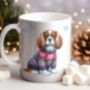 Personalised King Charles Spaniel In Christmas Jumper Mug B, thumbnail 1 of 2