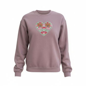 Bears In Love Embroidered Sweatshirt, 4 of 7