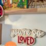 Wooden Decor Sign 'You’re So Loved' Children’s Bedroom/ Playroom Decor, thumbnail 1 of 5