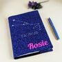Star Sign Personalised Fabric Notebook Mothers Day Gift, thumbnail 4 of 6