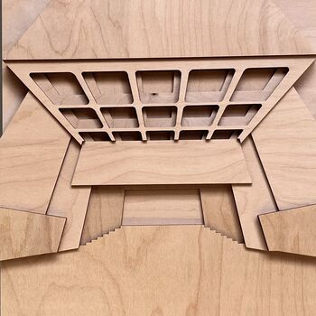 Plywood Barbican Entrance Brutalist Architecture 3D, 2 of 7
