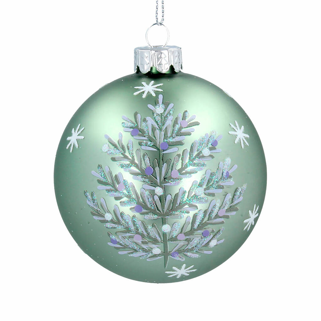 Glass Christmas Tree Bauble By The Christmas Home | Notonthehighstreet.com