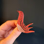 Coral Bird Brooch, thumbnail 1 of 2