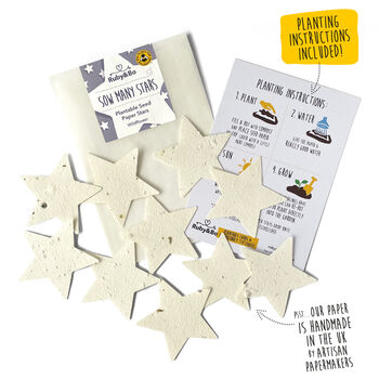 'Sow Many Stars' Plantable Seed Paper Stars, 5 of 9
