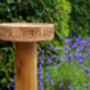 Personalised Solid Oak Bird Feeder Table, thumbnail 2 of 3