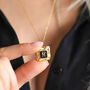 Vintage Initial Necklace Personalised Various Colours, thumbnail 4 of 11