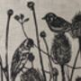 Lavender Scented Sleep Pillow, 'Birds On Teasels', thumbnail 12 of 12