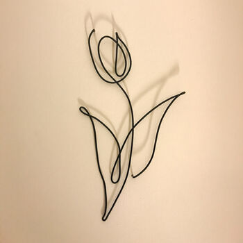 Tulip Minimalist Wire Wall Art, 4 of 5