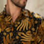 Black Cotton Batik Shirt, thumbnail 4 of 8