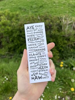 Scottish Words Bookmark, 3 of 3