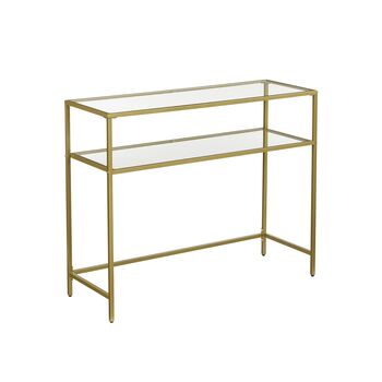 Console Table With Two Tempered Glass, 6 of 7