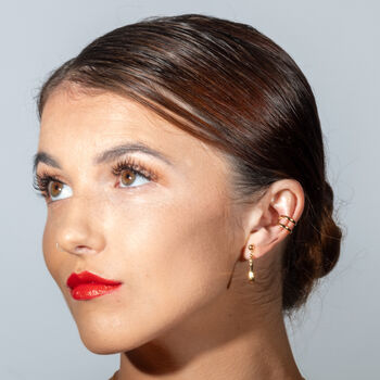 Art Deco Ear Cuff In Gold Plated, 4 of 5