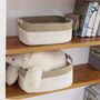 Set Of Two Large Cotton Rope Storage Baskets, thumbnail 4 of 5