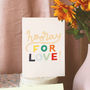 Hooray For Love! Engagement Wedding Card, thumbnail 1 of 5