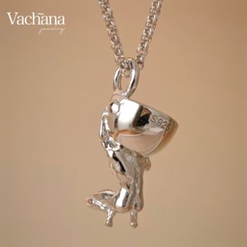 Khen Khrok Khen Phu Khao Gold Vermeil, Sterling Silver Necklace, 10 of 12