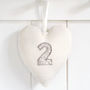 Personalised Hanging Heart Wedding Anniversary Gift, thumbnail 8 of 12