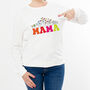 Mama Flower Print Sweatshirt, thumbnail 3 of 8