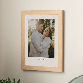 Custom Photo Linen Anniversary Print, 2 of 3