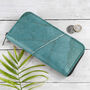 Leaf Leather Zip Over Purse, thumbnail 6 of 12