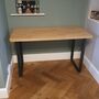 Solid Oak Staved Desk, thumbnail 1 of 2