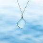 Cornish Sea Glass Pendant Aqua, thumbnail 3 of 8
