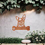 Personalised Chihuahua Welcome Metal Wall Art Sign For Home And Garden Gift, thumbnail 7 of 11