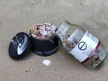 Bath Salts Set With Natural Dried Flowers, 6 of 6