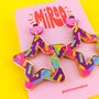 Colourful Acrylic Star Earrings, thumbnail 6 of 9