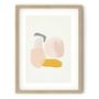 Abstract Peach Shapes Print Set Of Two, thumbnail 3 of 5