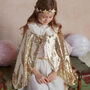 Gold Sequin Cape And Wand, thumbnail 1 of 2