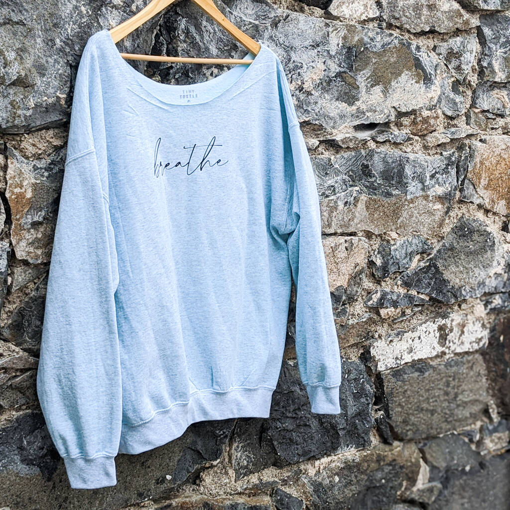 Hand Dyed 'breathe' Ladies Yoga Jumper By Tiny Tortle