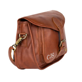 Personalised Leather Classic Saddle Bag, 4 of 10
