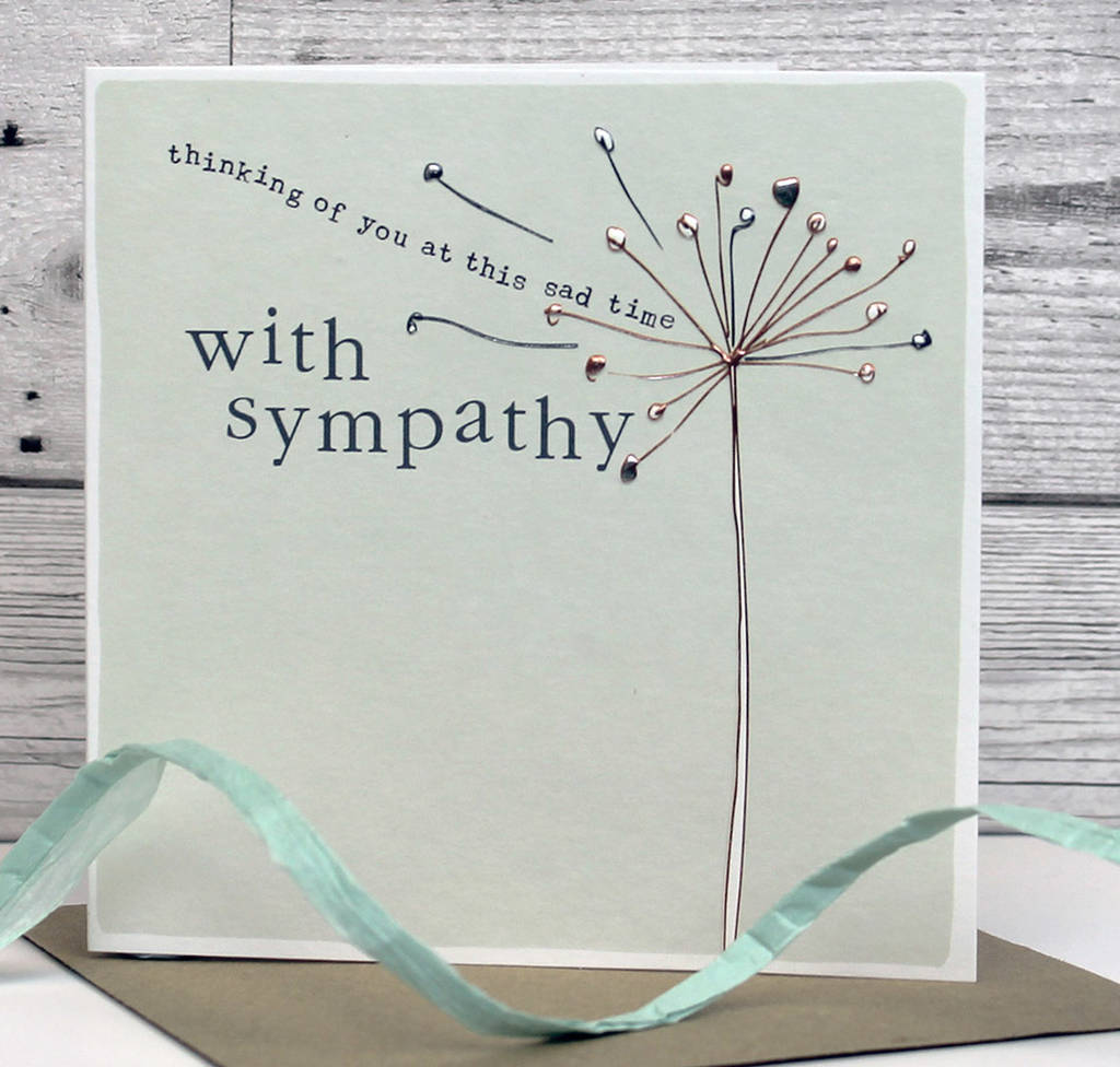 Loss of Mum Sympathy Codolence Card by Molly Mae with Thoughts of Your Mum and Memories to Cherish 