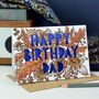 Happy Birthday Dad Paper Cut Card, thumbnail 1 of 4