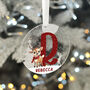 Reindeer Alphabet Initial And Name Glitter Acrylic Christmas Decoration, thumbnail 3 of 5