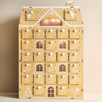 Wooden Gingerbread House LED Advent Calendar, 7 of 7