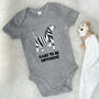 Dare To Be Different Zebra Jungle Babygrow, thumbnail 3 of 10