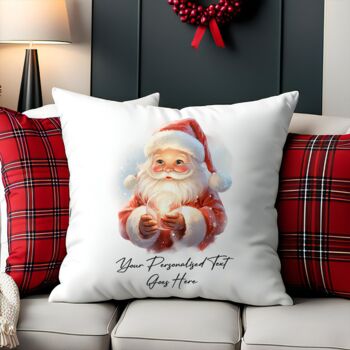 Personalised Cute Christmas Characters Gift Cushion, 2 of 6