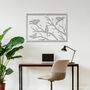 Contemporary Metal Bird Silhouette Wall Decor For Modern Homes, thumbnail 9 of 11